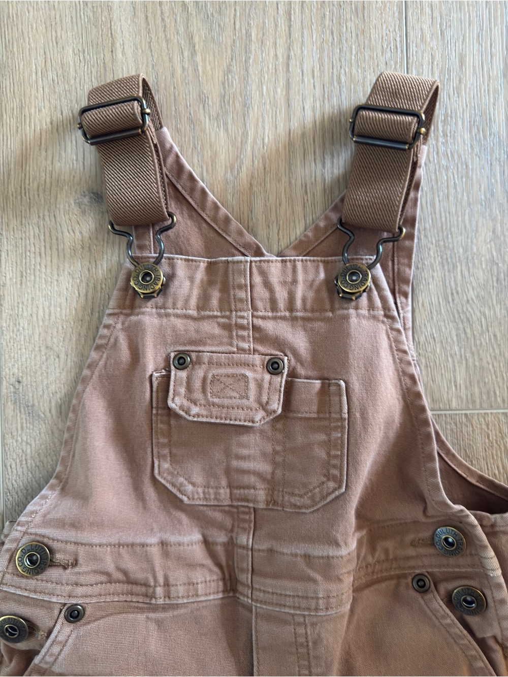 Duluth Trading Co Kids DuluthFlex Fire Hose Bib Overalls Brown Size 3T - Picture 4 of 13